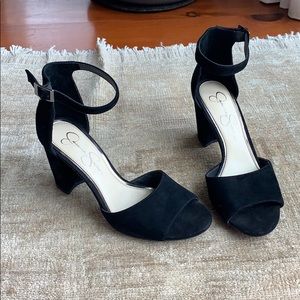 Jessica Simpson Strappy Black Block Heel